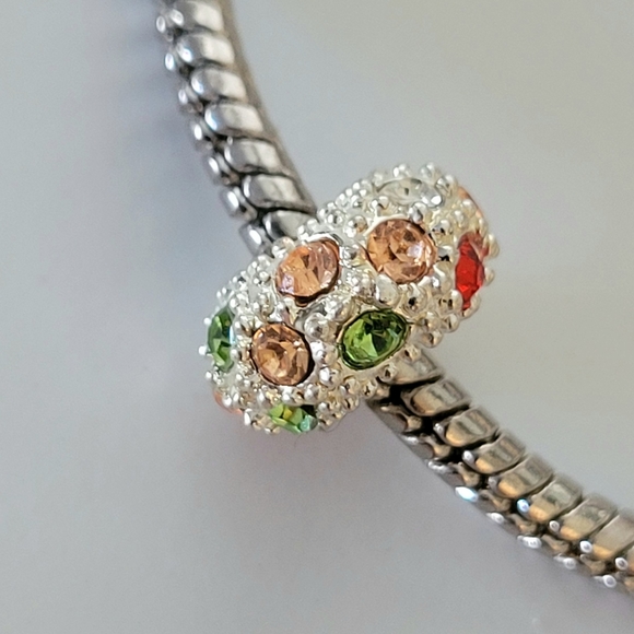 Zales Multi-Color Crystal Charm | Pandora-Style Sparkling Charm - Picture 4 of 10